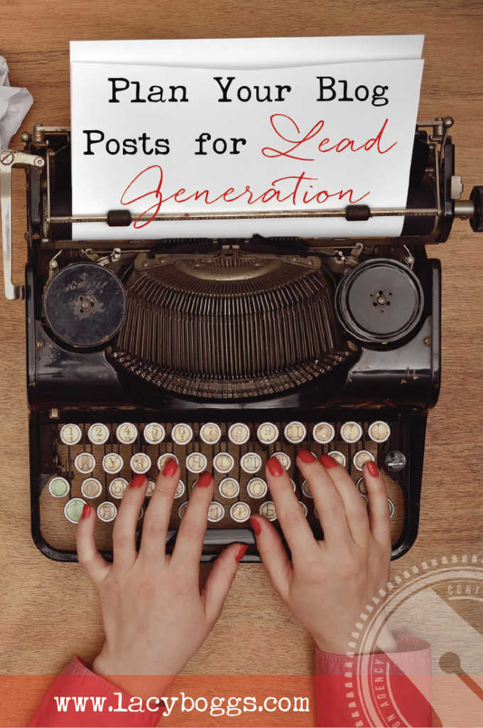 How to plan posts for lead generation. 